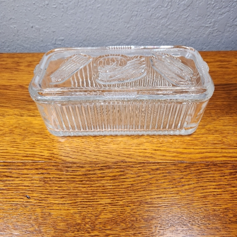Federal Glass refrigerator storage dish